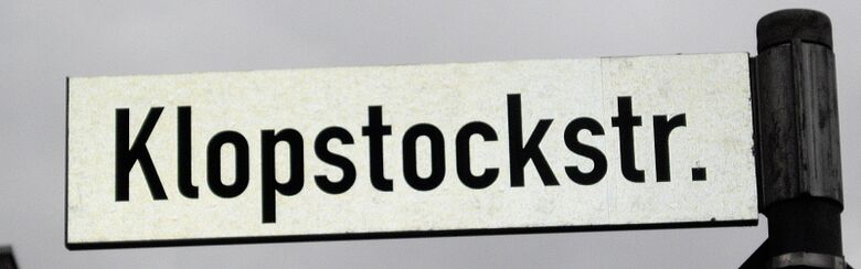 Straßenschild Klopstockstraße