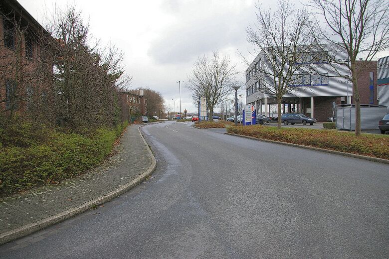 Philipp-Reis-Straße von der Lilienthalstraße aus Richtung Münsterstraße