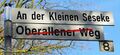 Straßenschild kurz nach der Umbenennung 2015