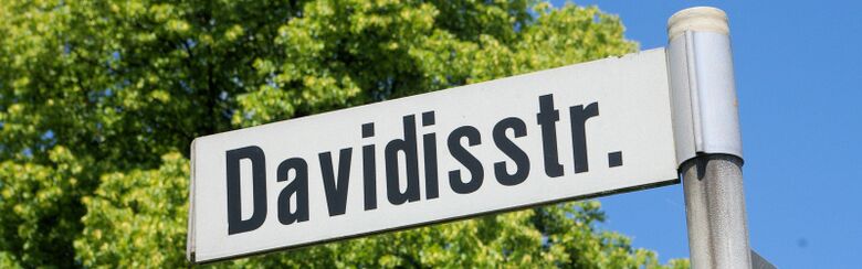 Straßenschild Davidisstraße