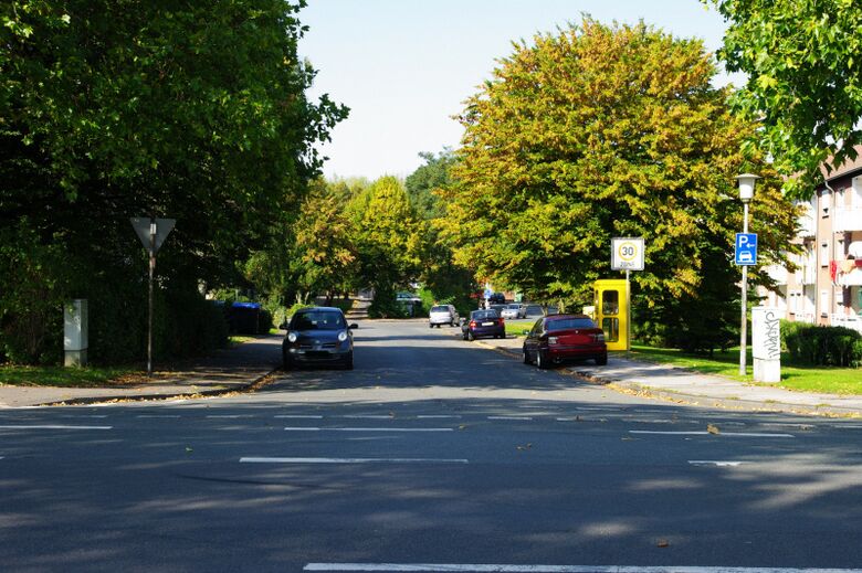 An der Mattenbecke von der Heessener Straße aus