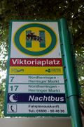 Haltestellenschild Viktoriaplatz