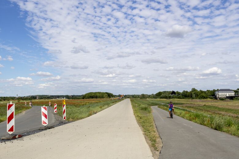 Jupp-Eickhoff-Weg von der Münsterstraße aus (2022)