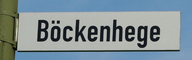 Straßenschild Böckenhege