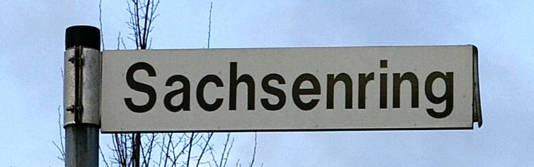 Straßenschild Sachsenring