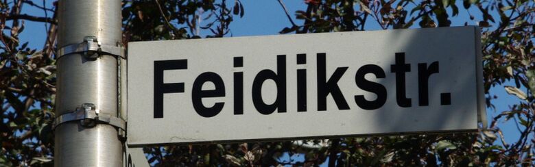 Straßenschild Feidikstraße
