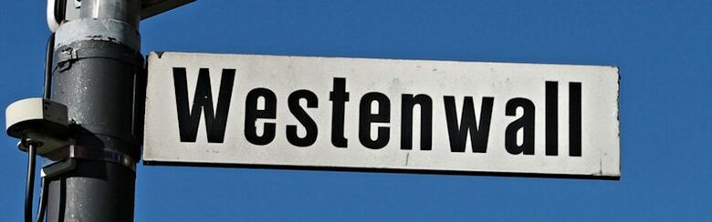 Straßenschild Westenwall
