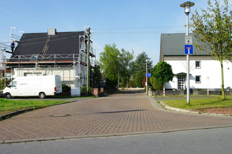 Am Schwimmbad von der Brandheide aus
