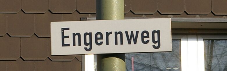 Straßenschild Engernweg