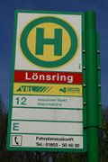 Haltestellenschild Lönsring