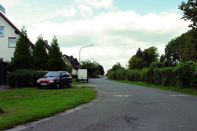 Schleusenweg vom Biberweg aus