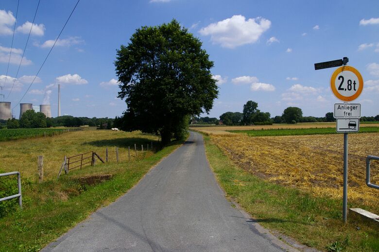 Im Saiteneck von der Sandbochumer Straße aus