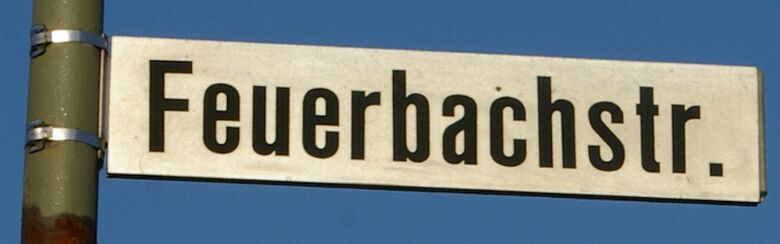 Straßenschild Feuerbachstraße