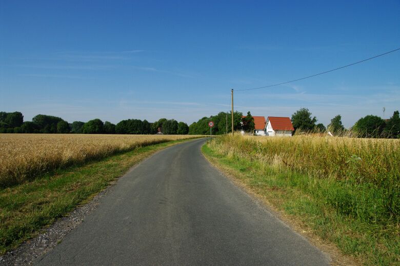 Tentstraße vom Caldenhofer Weg aus