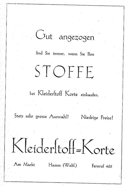 Datei:Kleiderstoff-Korte Werbeanzeige 1951.JPG