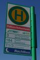 Haltestellenschild bis 2021