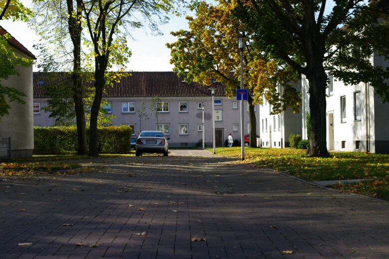 Im Flureck von der Bachstraße aus