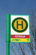 Haltestellenschild EDEKA