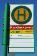 Haltestellenschild Kandinskyweg
