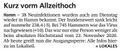 Westfälischer Anzeiger, 21. April 2021