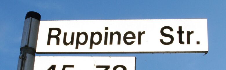 Straßenschild Ruppiner Straße