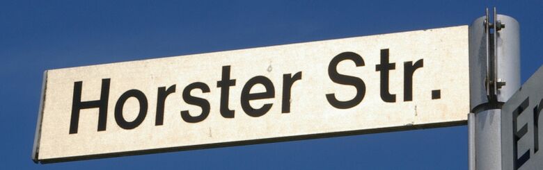 Straßenschild Horster Straße