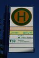 Haltestellenschild Hardinghauser Knapp Linie T59