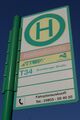 Altes Haltestellenschild