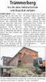 "Trümmerberg", Westfälischer Anzeiger, 1. Februar 2010