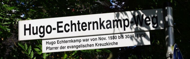 Straßenschild Hugo-Echternkamp-Weg