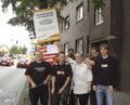 Das erste von den Piraten aufgehängte Plakat am 2. September 2009 anlässlich der Bundestagswahl