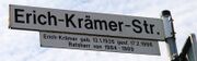 Strassenschild Erich Kraemer Strasse.jpg