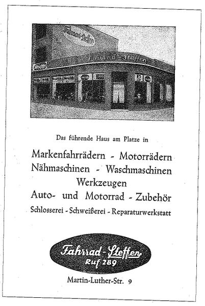 Datei:Fahrrad Steffen Werbeanzeige 1951.JPG