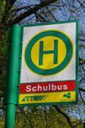 Haltestellenschild Erich-Kästner-Schule