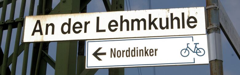 Straßenschild An der Lehmkuhle