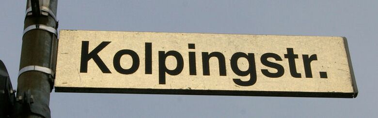 Straßenschild Kolpingstraße
