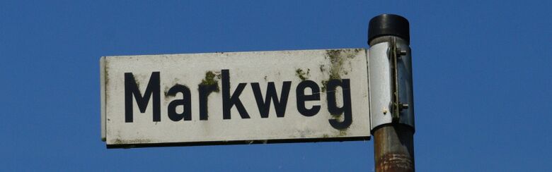 Straßenschild Markweg