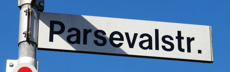 Straßenschild Parsevalstraße