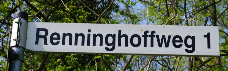 Straßenschild Renninghoffweg