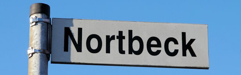 Straßenschild Nortbeck