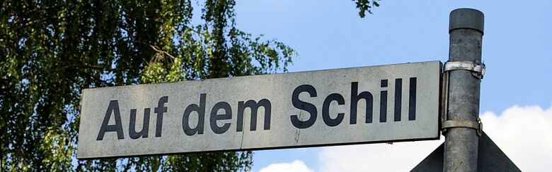 Straßenschild Auf dem Schill