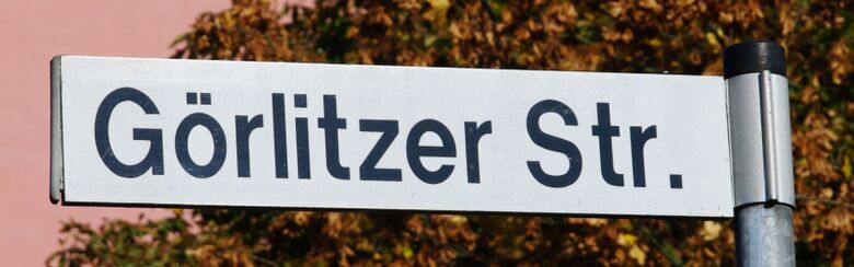 Straßenschild Görlitzer Straße