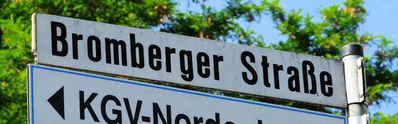 Straßenschild Bromberger Straße