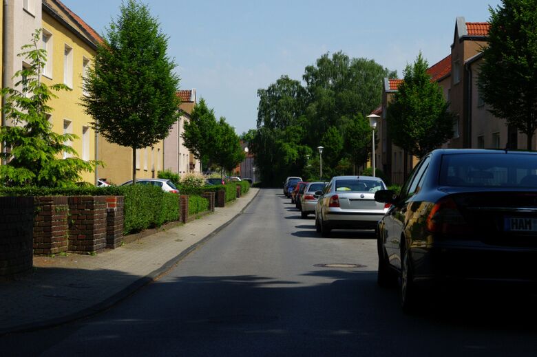Am Roggenkamp von der Maybachstraße aus