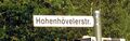 Falsches Straßenschild an der Ecke Hammer Straße