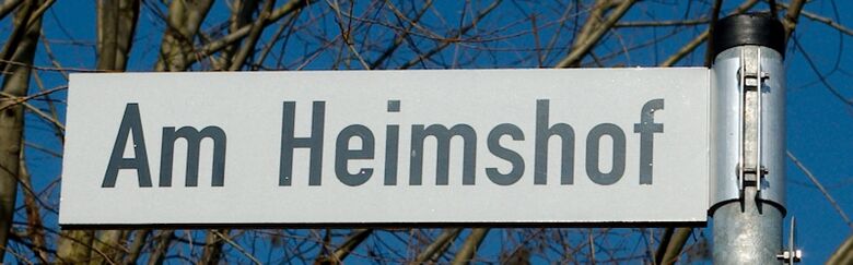 Straßenschild Am Heimshof