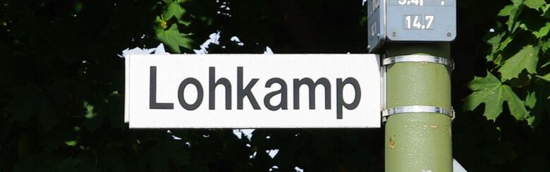 Straßenschild Lohkamp