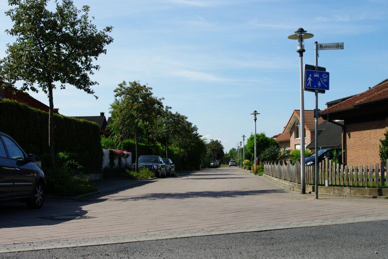 Herschelstraße von der Brahestraße aus