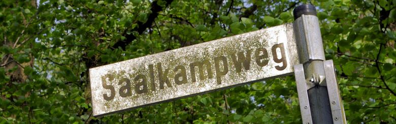 Straßenschild Saalkampweg