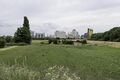 Archäologischer Infopunkt – Ausblick auf dem Plateau (Richtung Stadthafen)